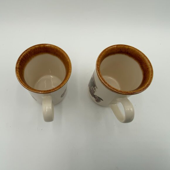 2 Vintage Biltons Staffordshire England Tableware Antique Car Coffee Mugs - Picture 3 of 7